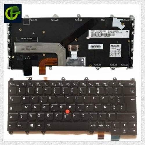 French Backlit Azerty keyboard for LENOVO ThinkPad Yoga 260 370 X380 Yoga / Yoga S1 4TH 01HW575 01HW615 01HX100 01HW655 FR