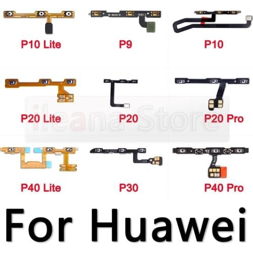 Original Volume Power Buttons key Switch Flex Cable For Huawei P9 P10 P20 P30 P40 Lite Pro Plus Phone Parts