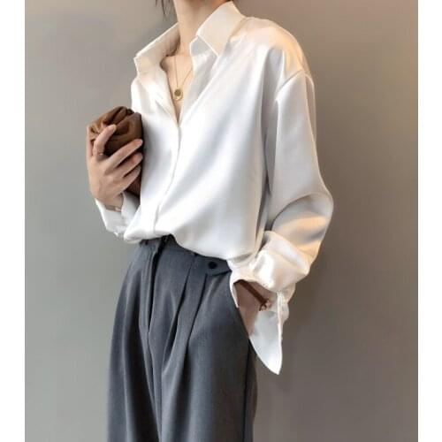 Женские атласные рубашки LLLmwybiao China At AliExpress