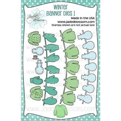 Metal cutting dies Winter Banner cut die mold card Scrapbook paper craft knife mould blade punch stencils