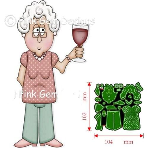 Metal Cutting Dies grandmother Scrapbooking Paper Cards Decorative Craft Embossing