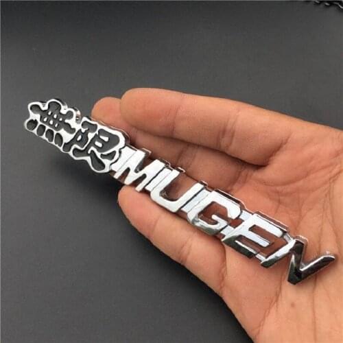 MLHESD 3D Chrome Metal Mugen High quality Emblem Logo Decals Car Styling Auto Accessories Rear Badge Car Trunk Sticker