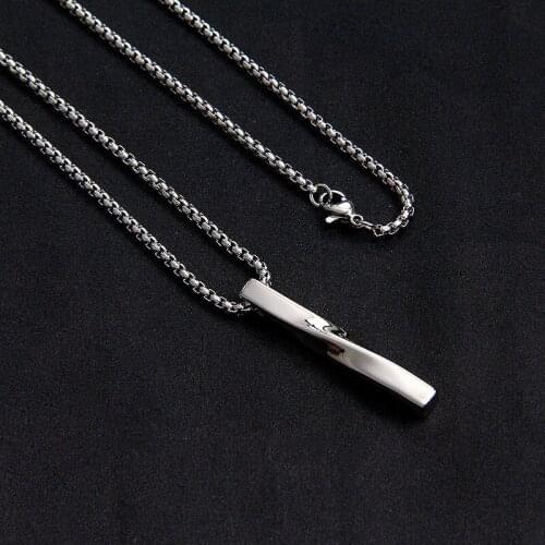 Fashion hot thread trend Necklace versatile temperament titanium steel necklace