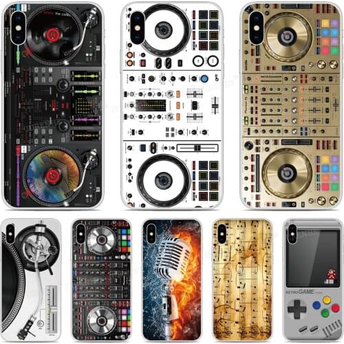 For iPhones 12 Mini 11 Pro XS Max XR X 6 7 8 Plus SE2 SE 2020 DJ Mixer Soft Silicone Phone Case For iPod Touch 7 6 5 Cover