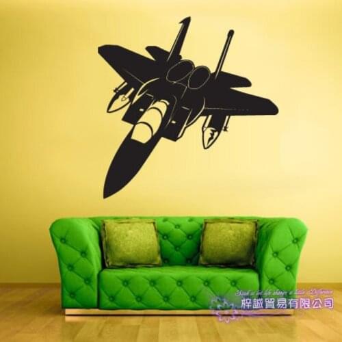 Airplane Sticker Fighter Decal Classic Aircraft Posters Vinyl Wall Decals Aeroplane Decor Mural Vehicle Airplane Fighter Sticker
