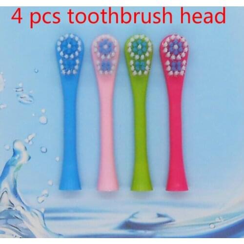 4 pcs Oral Hygiene Children Electric Toothbrush head Cartoon Pattern Heads Rechargeable Electric Toothbrush head For Kids