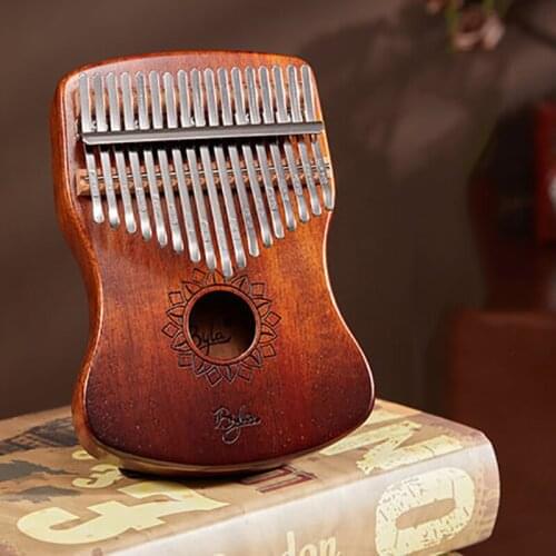 17 Key Kalimba Thumb Piano Beginner High Quality Mahogany Mbira Musical Instruments Solid Wood Africa Finger Piano KLB43