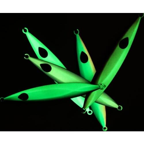 1pcs 150g 155mm/200g 165mm Slow Jig Spoon Lure Saltwater Metal Jigging Fishing Lure Lead Fish Spoon Lure Vertical Jigging Bait