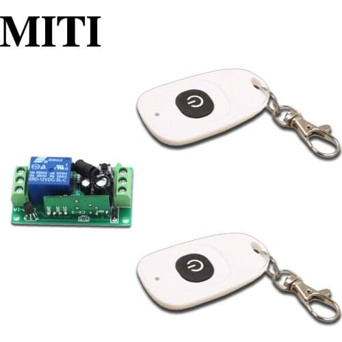 DC9/12/24V 1CH Relay Wireless Remote Control Switch Receiver With Transmitter Learning 315/433MHZ Normally Open/Closed Door