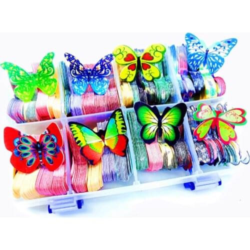Rice Paper Birthday Cake Decoration Edible Butterflies Butterfly Cupcake For Cold Dishes Flowers 3D Platters Flower Letter Poker