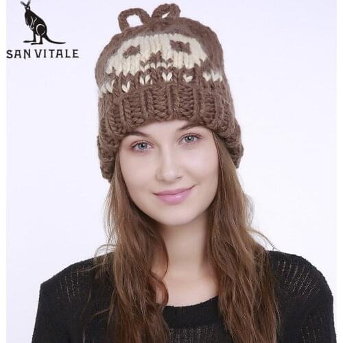 Женские трикотажные шапки SAN VITALE China At AliExpress