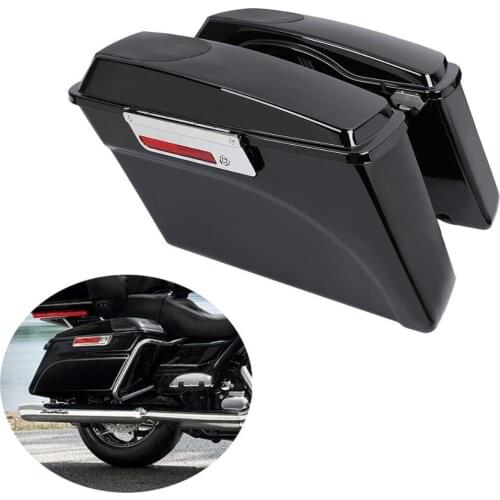 Motorcycle Saddlebag 5"x7" Speaker Lids For Harley 1993-2013 Touring Road King Street Glide