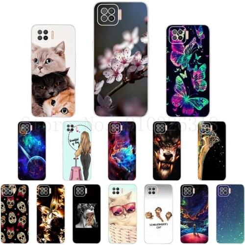 Good quality Painted Cover For Oppo F17 F17 Pro Soft Silicone Cute Back Cover Oppo F17 Pro F 17 CPH2095 Phone Case Coque Bumper