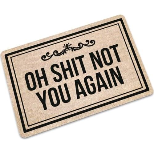 Thin Rubber Doormat Entrance Mat Hallway Anti-Slip Floor Mat Rugs Funny Front Door Mat Carpet Drop Shipping