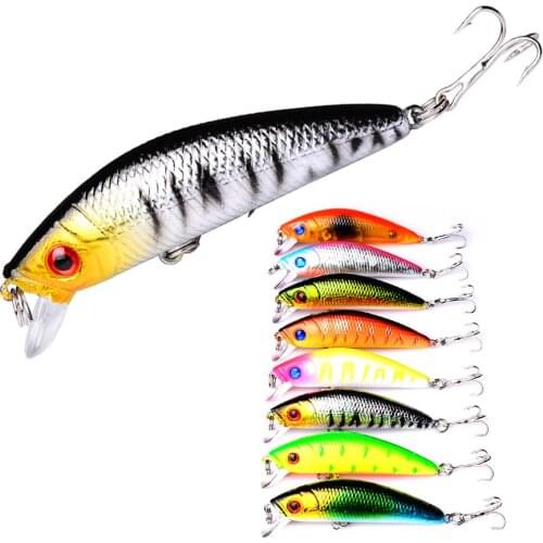 1PCS Floating Minnow Fishing Lure 70mm/7g Artificial Bait Wobblers Hard Bait Bass Lures Crankbait Pike Perch Carp Fishing tackle