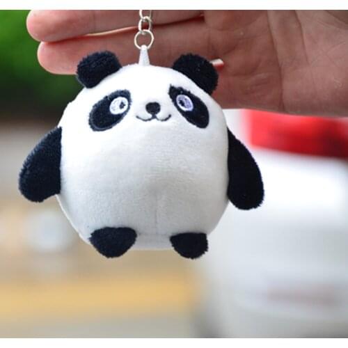 10CM Panda doll Cute cute doll small doll black and white giant panda pendant