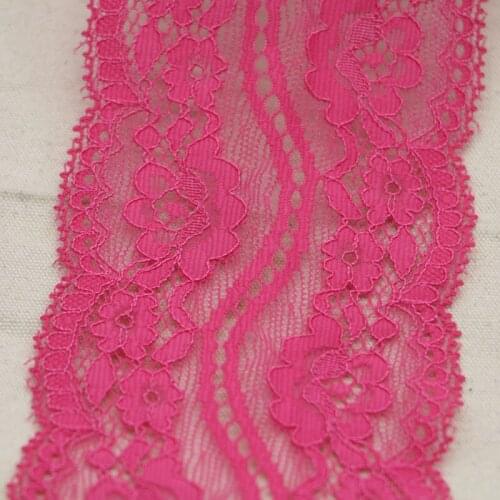 5 yards in width 7.5CM pink shading lace embroidery lace fabric garment accessories