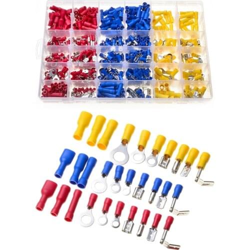 720 PCS Electrical Wire Connector, Simple Wire Insertion Insulated Wire Crimping Terminal, Cold Crimping Terminal Box