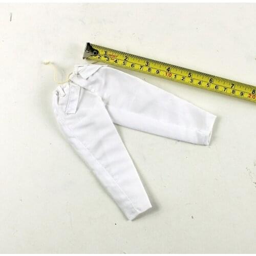 TD82-01 1/6 White Pants Trousers Models for 12''Action Figures Bodies Accessories
