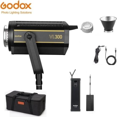 Godox VL300 COB Continuous LED Video Light 300Ws 5600K Bluetooth 2.4 Wireless Bowens Mount CRI95+ Supports APP For Photography