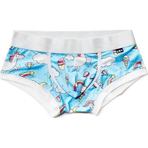 Mans Underwear Mens Shorts Fruit Cartoon Boxers Underpants Men Cute Ropa Interior Hombre Calzoncillos Hombre Gay Boxers Hombre