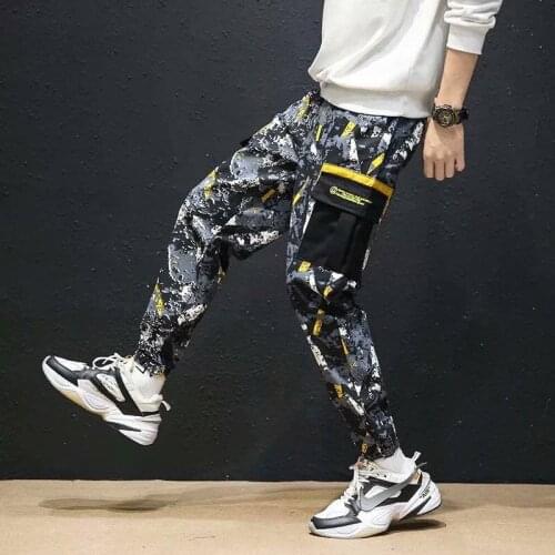 Camouflage Pants Males Camo Pants Hip Hop Cargo Pants Casual Male Jogger Hombre Punk Streetwear Youth Cotton Autumn Men Pants