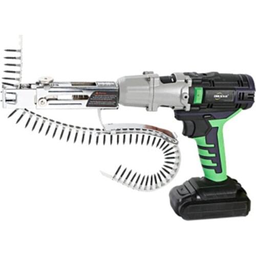 21V Lithium Battery Chain Belt Dual Use Screw Gun Electric Screw Nail Gun Wood Structure Chalet Nail Gun Multi-purpose Machine