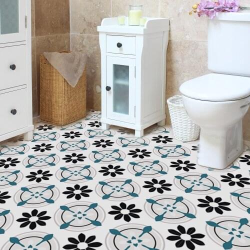 Home Decorative Color Ceramic Tile Ceramic Tile Decal 3D PVC Floor Wallpaper Waterproof and Wear Resistant