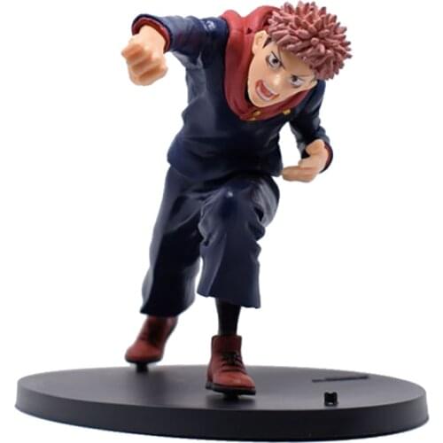 Jujutsu Kaisen Anime Model Itadori Yuji Divergent Fist Scene PVC Action Figure 12cm High 1/12 Figma Statue Collectible Toy