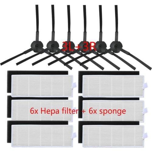 Vacuum Cleaner Side Brush Hepa Filter for iBoto Smart X615GW Aqua Robotic Vacuum Cleaner Parts Accessories