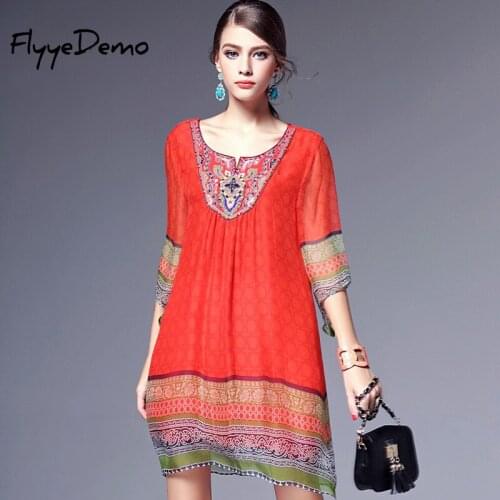 Летние шифоновые платья FlyyeDemo China At AliExpress