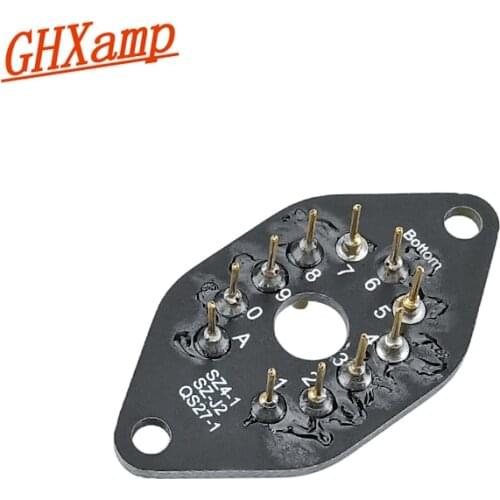 GHXAMP Nixie Tube Base QS27-1, SZ4-1, SZ-J2 Glow Tube Socket Vacuum Valve Seat Lampstand Home Audio Accessories Diy 1pc