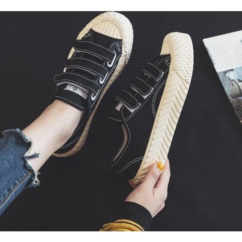 Black White Ladies Canvas Shoes for Women Sneakers Femme Casual Shoes New Ladies Sneakers Woman Zapatillas Plataforma Mujer