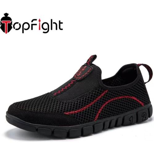 Topfight 2021 No Lace Aqua Shoes Size 40-46 Quick-drying Breathable Mesh Upstream Sneakers Outdoor Trekking Wading Shoes