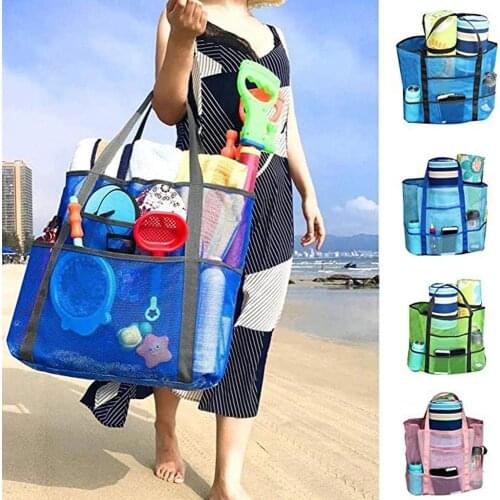 Summer cool refreshing simple net cloth beach Toiletry Cosmetic Handbag Camping Travel Fruit towels toys Stroage shopping bags