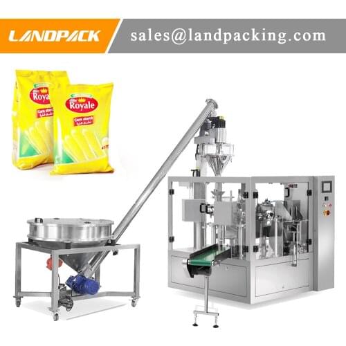 Corn Starch Stand Up Pouch Filling And Sealing Machine Starch Seasoning Doypack Packaging Machine Quality Manufacturer