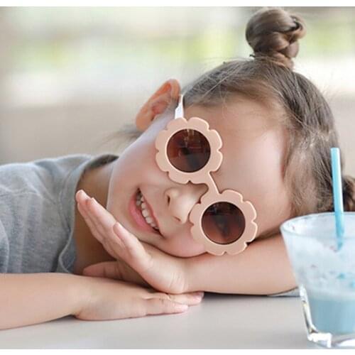 Cute Kids Sunglasses Children Sun Flower Glasses Round Baby UV400 Shades Goggles Eyewear Girls Eyeglasses Boys Oculos De Sol
