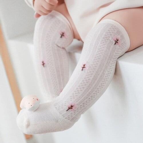 Cute Doll Thin Newborn Baby Socks Mesh Cotton Knee High Baby Girls Sock Casual Toddler Animal Baby Boys Socks for Girls 2021