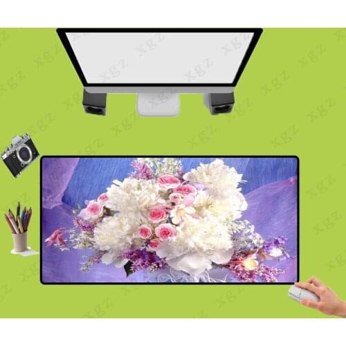XGZ New Cool Beautiful Flower Big Promotion Keyboard Gaming Mouse Pads Non-slip Size Can Be Selected Rubber Mousemats Desk Mat