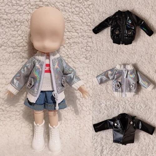 New Cute bjd Doll Clothes ob11 jacket Coat and pants suitfor 1/12bjd,obitsu11, ob11 Doll Clothes Accessories for dolls