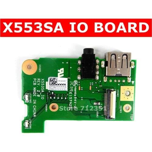 X553SA IO BOARD REV 2.0 For Asus X503S X553S X553 X553SA F503S F553S K553S Laptop motherboard USB Audio Board New Test 100% OK