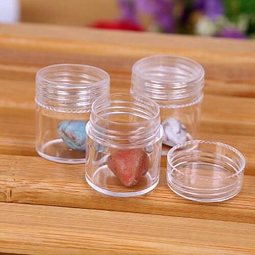 Five Transparent Removable Grid Storage Box Plastic Containers jar Small Jewelry Packaging Collection Boxes Holders Compartment