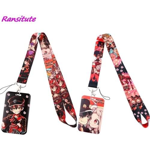 Ransitute R1887 New Cool Anime Boy Lanyard ID Badge Holder Mobile Phone Badge Kids Key Ring Holder Jewelry For Student Fans Kid