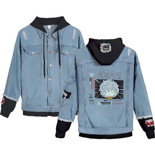 Shigaraki Tomura 2D Denim Jacket South Side Serpents Streetwear Tops Spring Jean Women Jacket Harajuku Denim Clothing Female