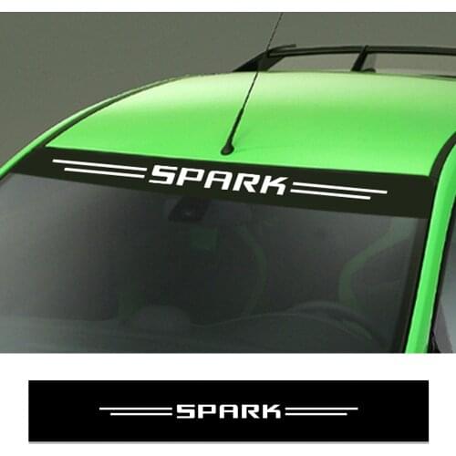 For Chevrolet Spark Reflective Car Stickers Vinyl Film Auto windscreen strip Decals Styling Decoration Tuning Car Accessories