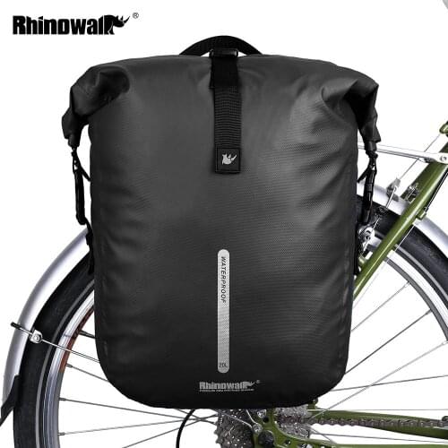 Rhinowalk Bicycle Bags 20L Multifunction Cycling Rear Rack Tail Seat Trunk Bags Waterproof Basket Case MTB Bike Accessories