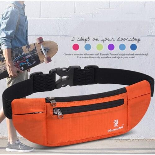 Waterproof Running Bag Unisex Fanny Pack Women Fashion Outdoor Sport Waist Bag Cycling Lightweight Slim Belt Bags Phone Pocket