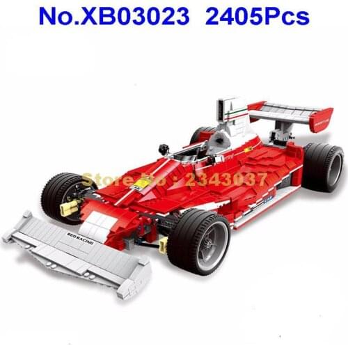 Xb03023 2405pcs The Red Power Racing Car Building Blocks Toy