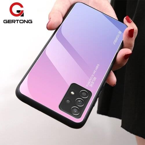 Gradient Protective Case For Samsung Galaxy A52 A51 5G Back Cover For Samsung Galaxy A52 A72 A42 A32 5G 4G Case + Tempered Glass