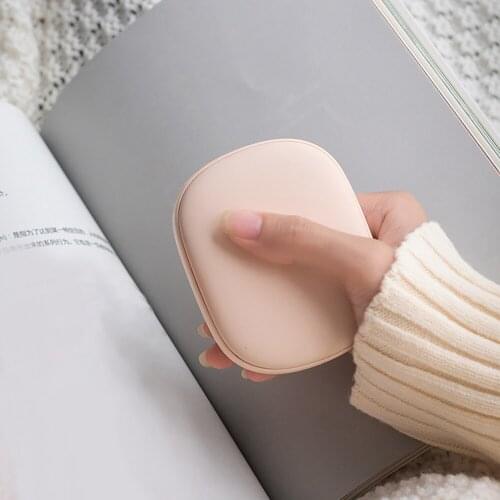 Winter Portable USB Hand Warmer Cute Small Soap Rechargeable Mobile Power Bank Double-sided Heating New year Christmas